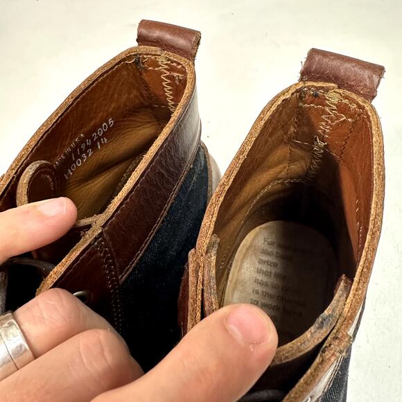 VERY GOOD Rancourt & Co. x Helm Sam Boot Ray-Ray Horween Cone Denim USA 11 D main image 11